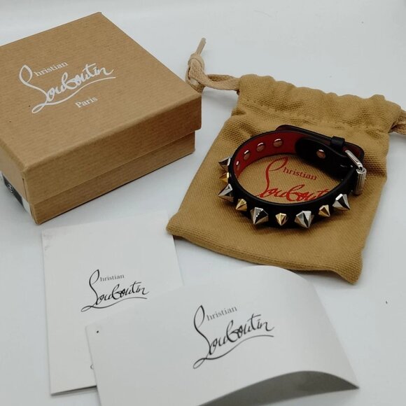 Christian Louboutin Bracelet Black Reds 300-081425 - Picture 9 of 9